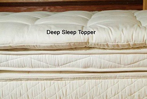 Supremely Soft and Fluffy Dreamland Organic Wool Mattress Topper