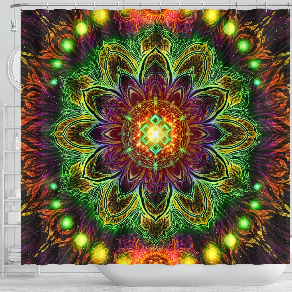 The Endless Dimension Shower Curtain | Yantrart