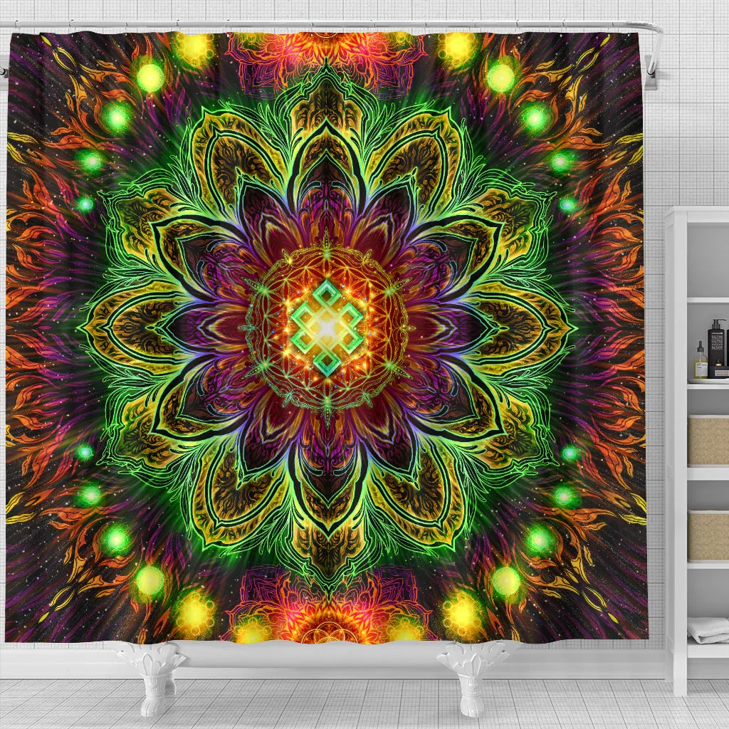 The Endless Dimension Shower Curtain | Yantrart