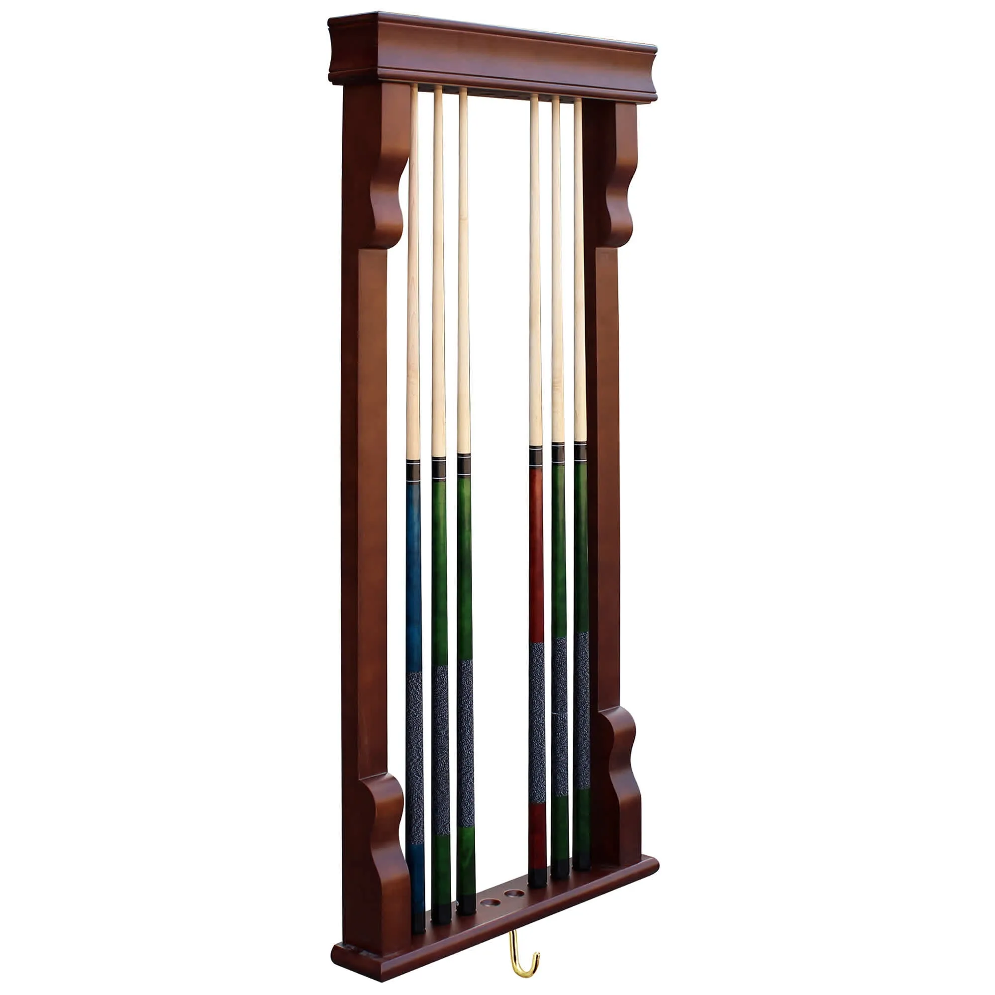 Vintage Wall Billiard Cue Rack